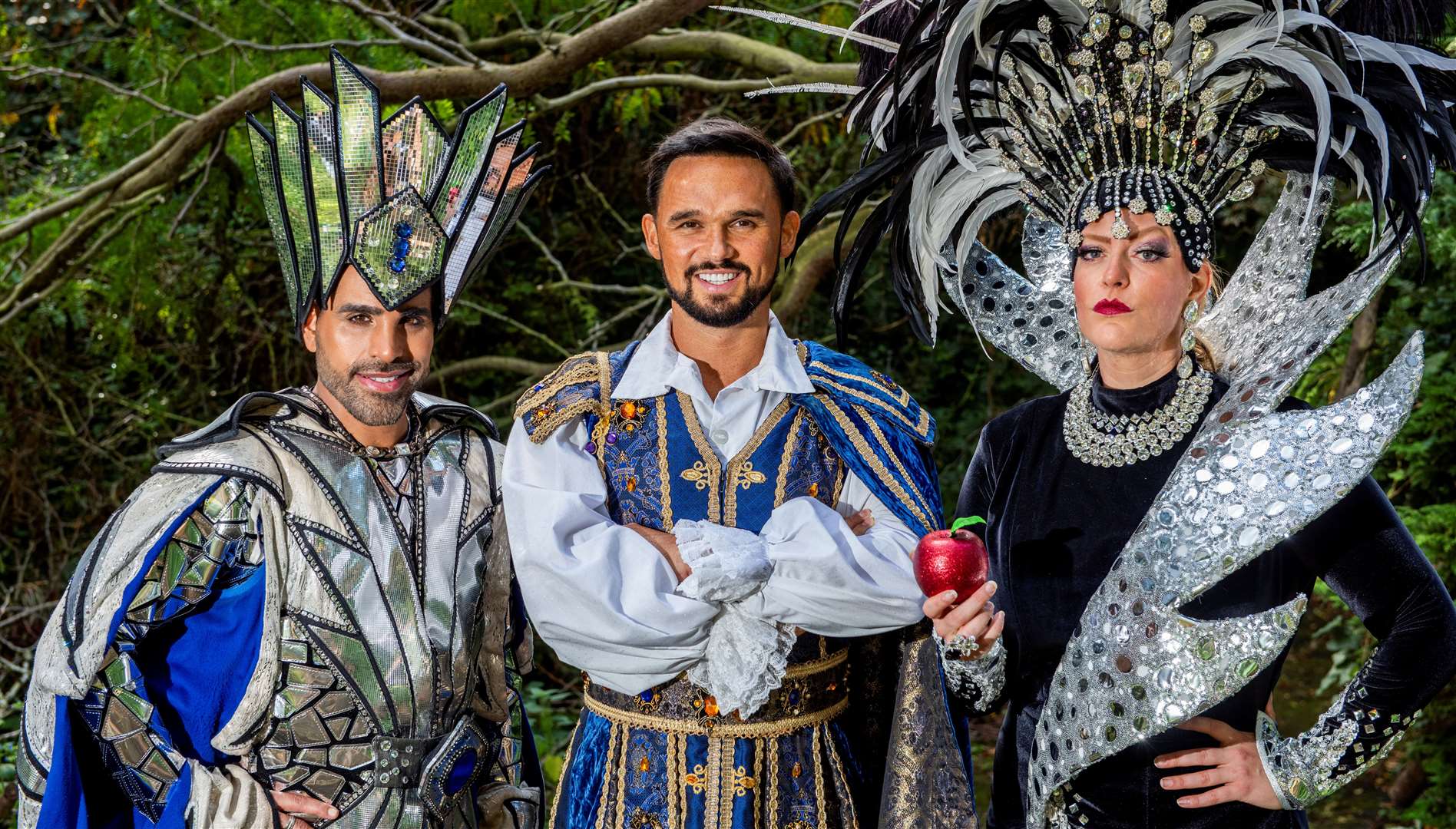 Daytime TV star Ranj Singh and singer Gareth Gates will take to the stage in Snow White. Picture: Churchill Theatre