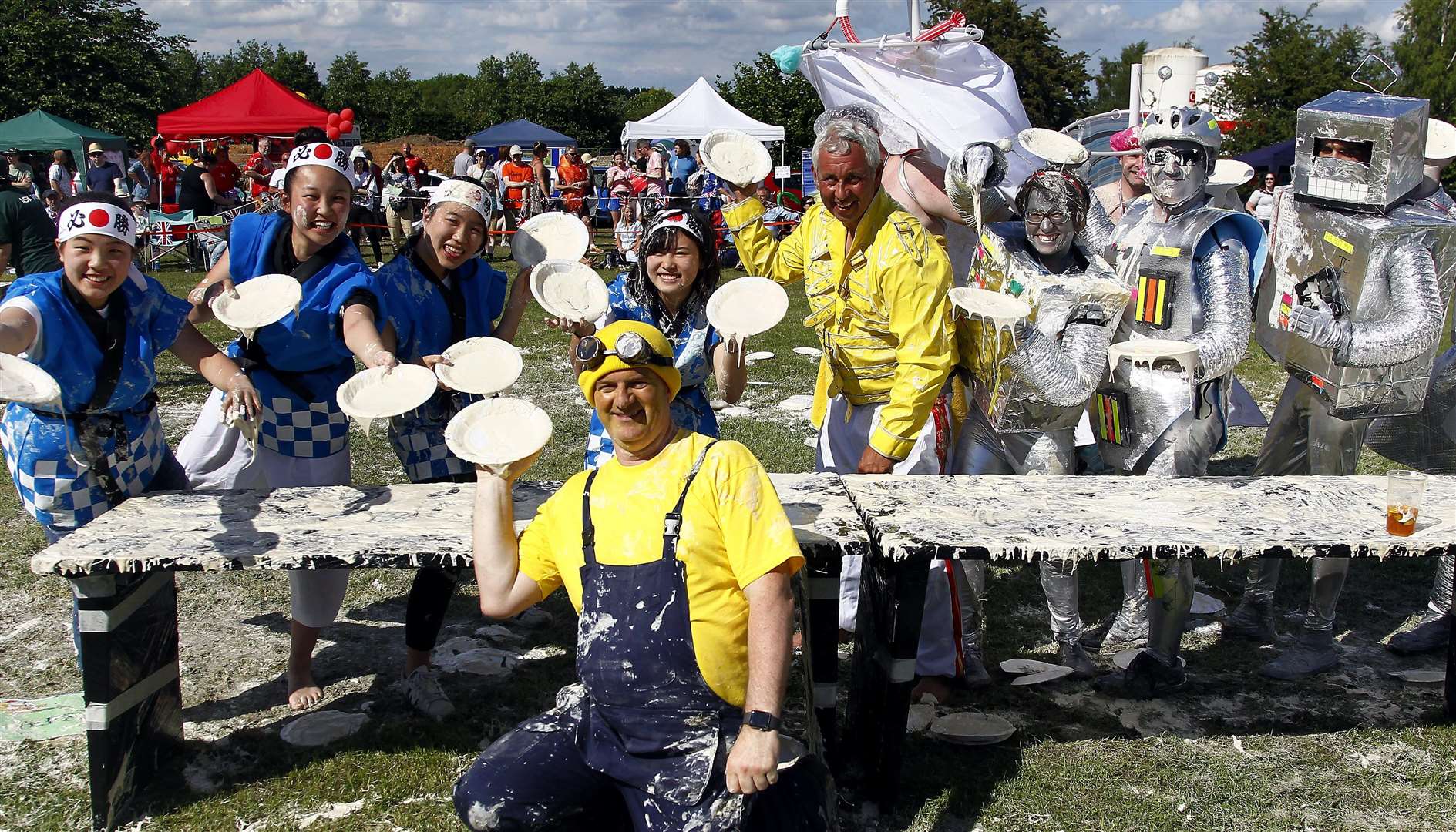 Take the kids to watch this year's custard pie championships