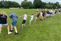 Hundreds of children in tug-of-war record attempt
