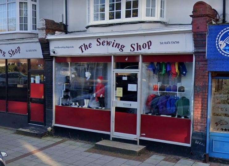 The Sewing Shop in Echo Square, Gravesend has now closed. Photo: Google