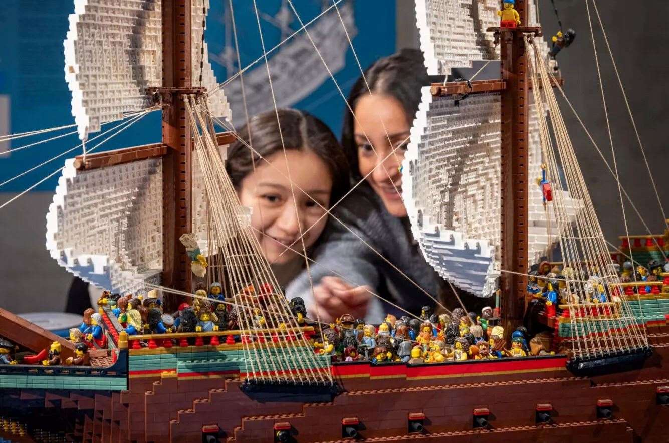 Brickwrecks: Sunken Ships in Lego Bricks exhibition. Picture: Chatham Historic Dockyard Trust.