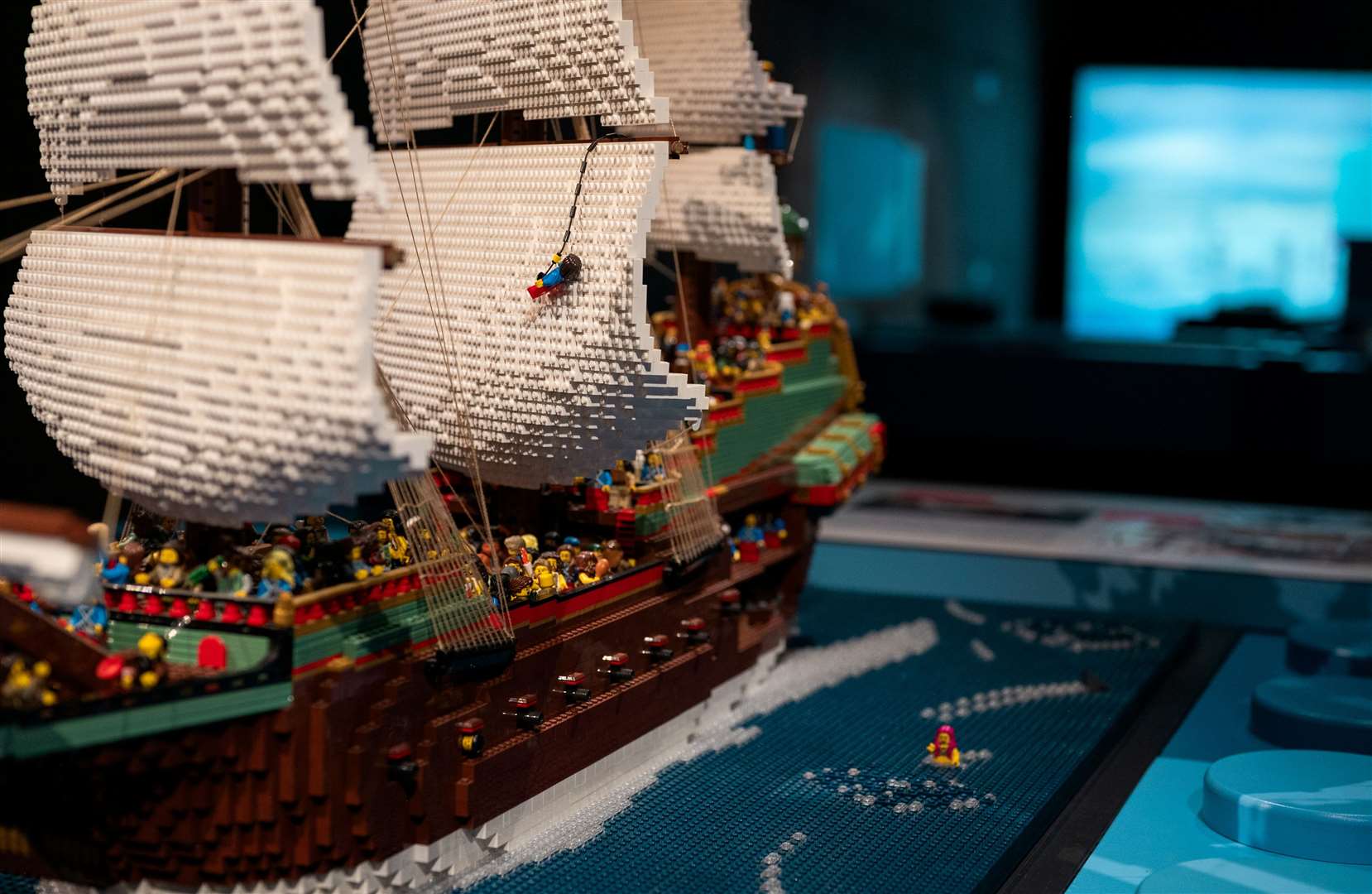 The exhibition features a host of famous vessels - recreated in Lego bricks. Picture: Lovisa Bramming