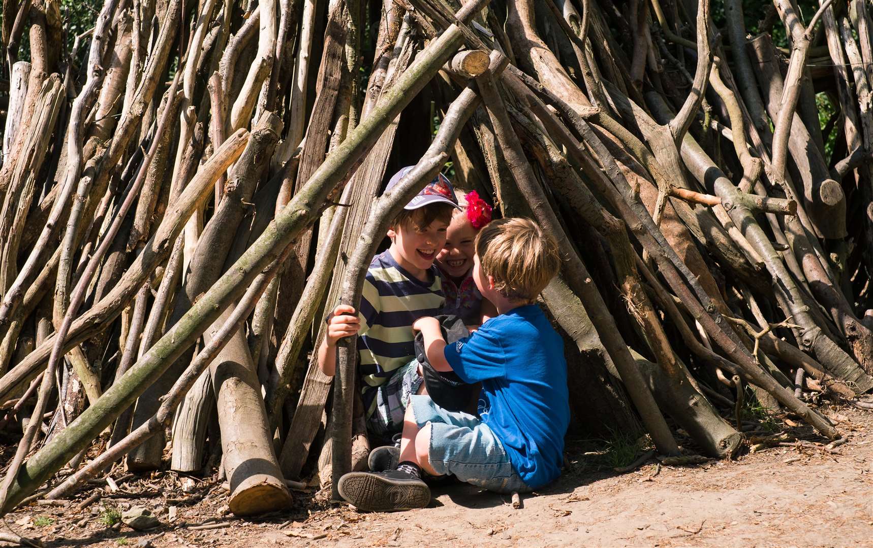 What will you do with the sticks at Riverhill Himalayan Gardens