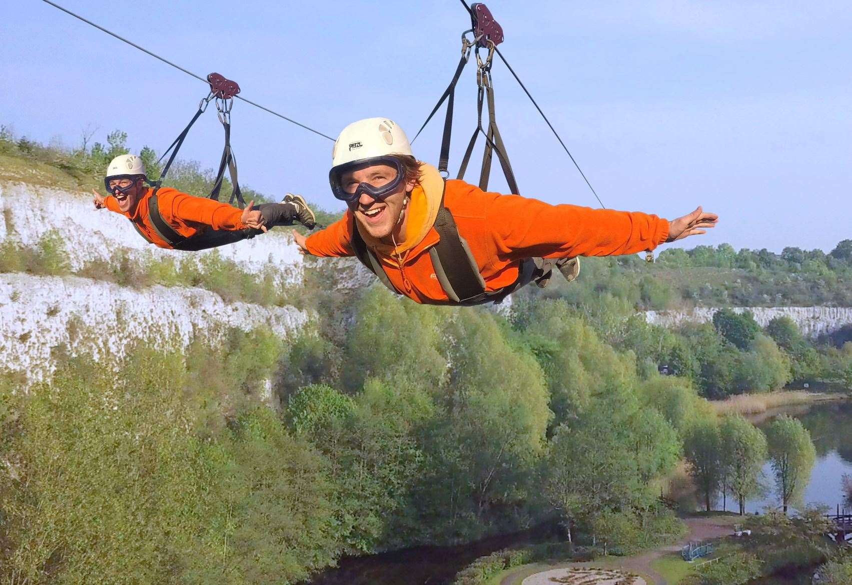 Biggest zip line in the country to open at Bluewater by February half