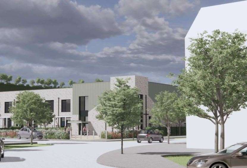 A CGI showing how the new-look primary school building in Northfleet will look once complete. Photo: Keepmoat