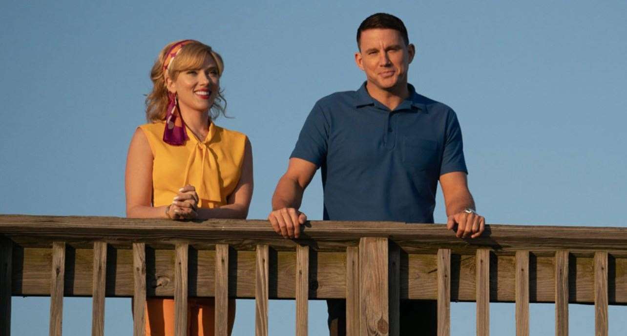 1960s rom-com Fly Me to the Moon stars Scarlett Johannsson and Channing Tatum as an unlikely couple. Picture: Columbia Pictures