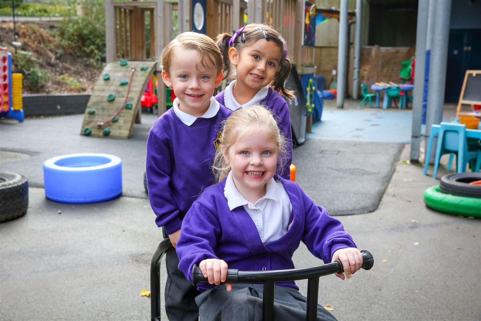 Our photographs have been capturing reception pupils as they settle in at school