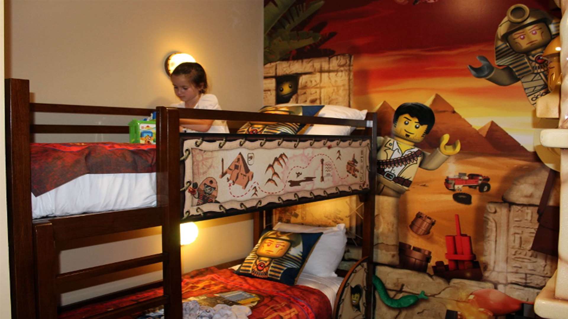 Adventure-themed room in the hotel