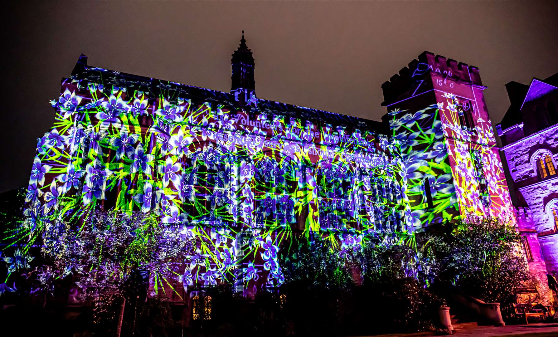 Luxmuralis has put on spectacular light shows at Canterbury Cathedral and Rochester Cathedral in the past. Picture: Supplied by the Canterbury Festival / Luxmuralis