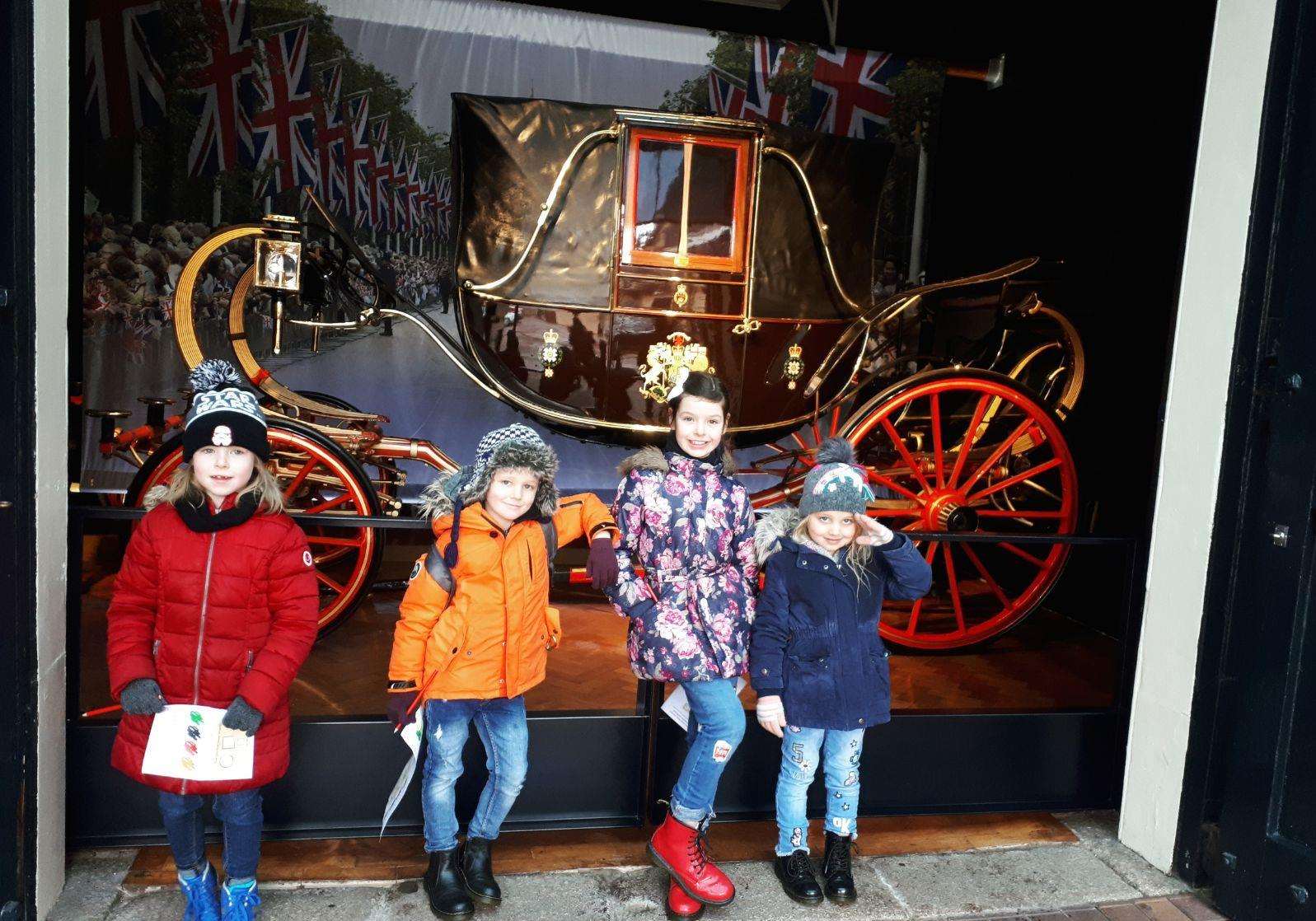 The Royal Mews gave the children a fascinating glimpse into the workings of the royal household