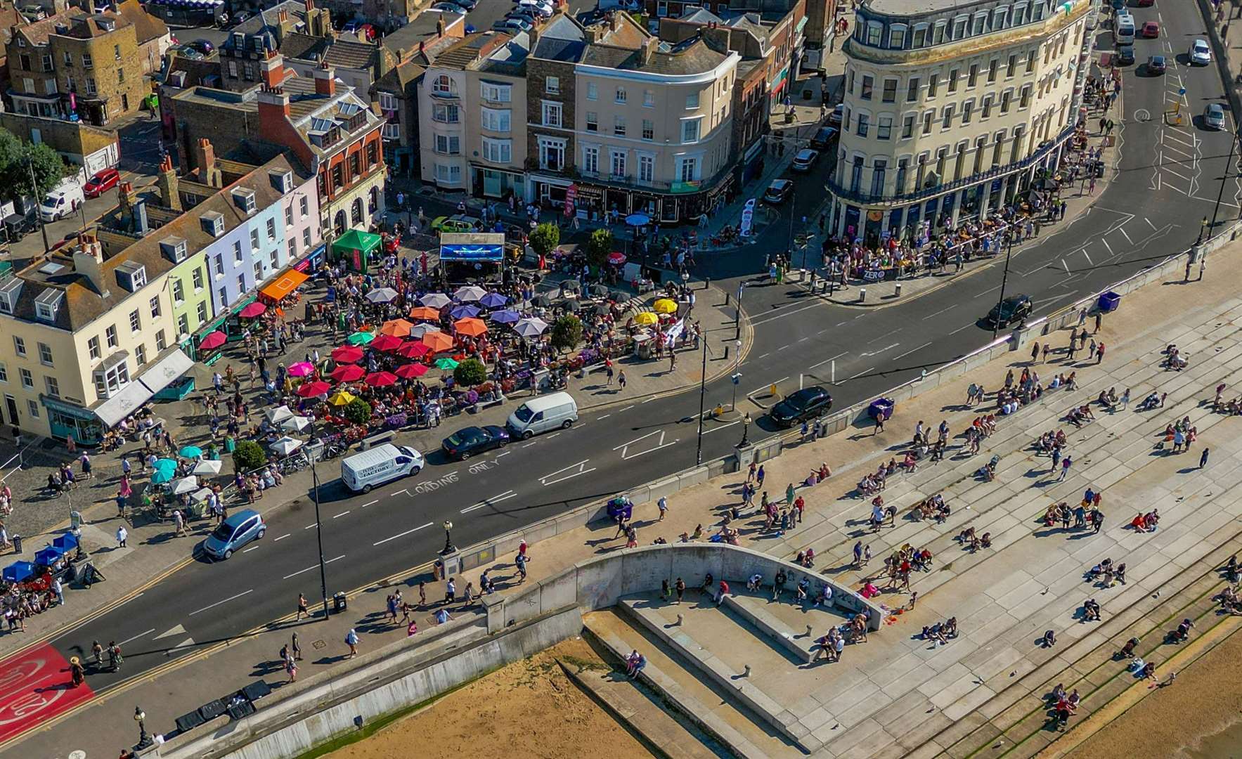 Margate Soul Festival is set to take over the seaside town for a weekend, including a main stage on the beach. Picture: 360 Dragonfly