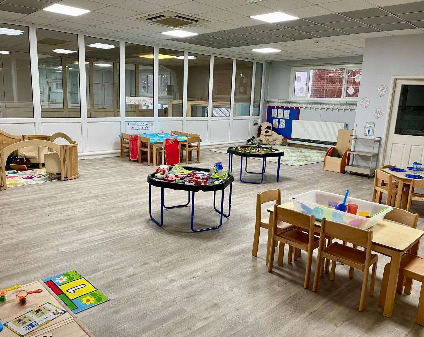 The pre-school room in the new Play-a-Way Nursery & Pre School in Jenkins Dale, Chatham