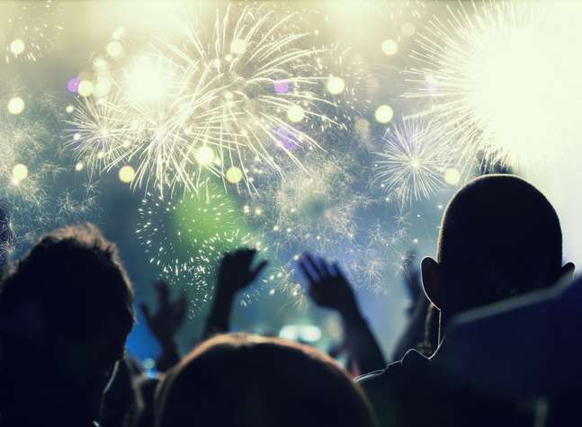 Firework displays take place right across the county