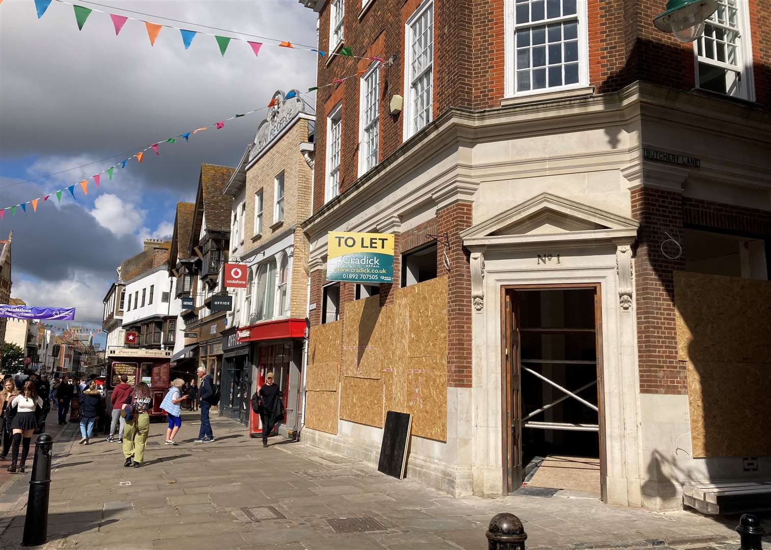 Work is currently underway at the former TSB building in Canterbury