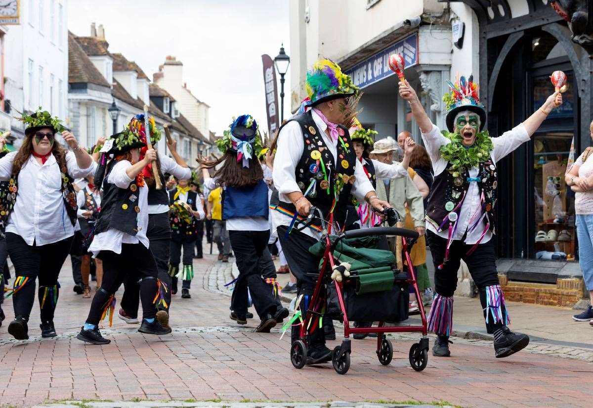 Morris dancers are a huge part of the annual festival. Picture: Martin Apps for Shepherd Neame