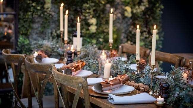 The Garden Room restaurant at Port Lympne will be decked out for the Christmas Day meal. Picture: Port Lympne Reserve