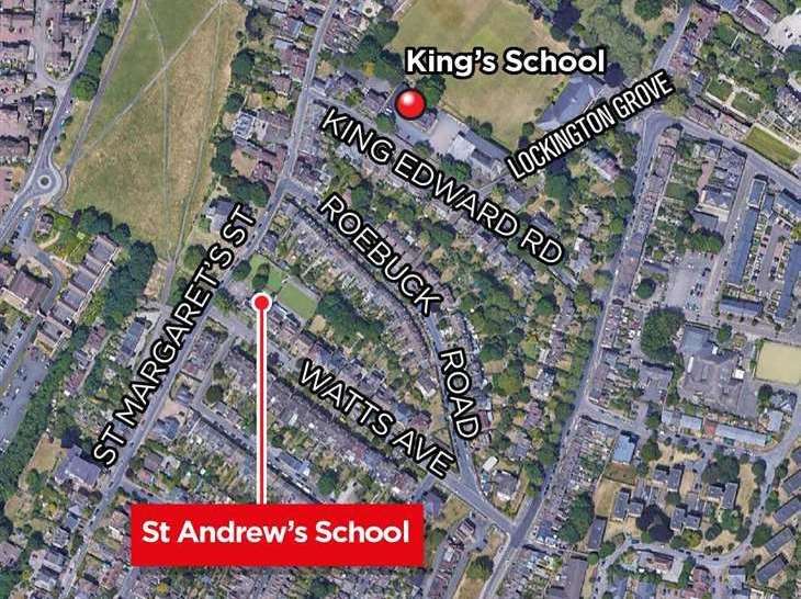 Roebuck Road in Rochester could face the brunt of congestion if school traffic-free zone goes ahead