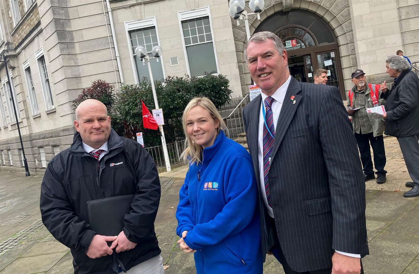 Seashells CEO Jim Duncan, Kate Townsend Blazier and local KCC councillor Mike Whiting