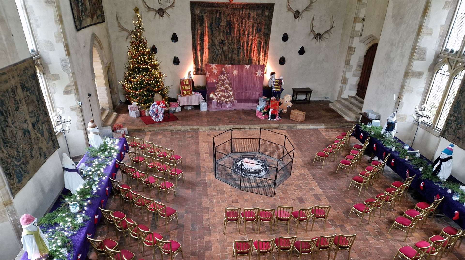 The mini-panto will be held in the medieval Baron's Hall, which will be decorated for Christmas. Picture: Penshurst Place