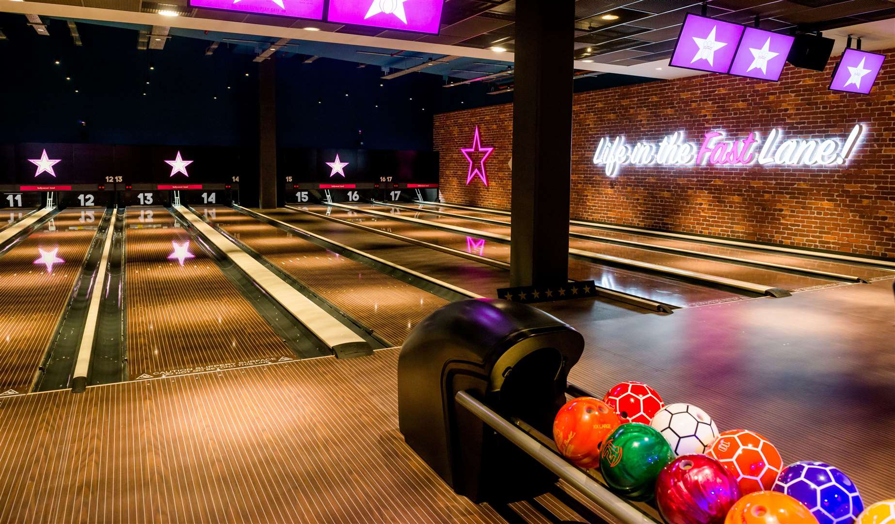 Challenge your friends and family to a game of ten pin bowling at one of Kent’s bowling alleys