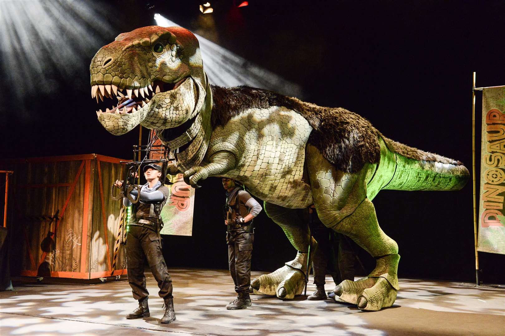 Dinosaurs will roam the stage this Easter at the Marlowe Theatre. Picture: Robert Day