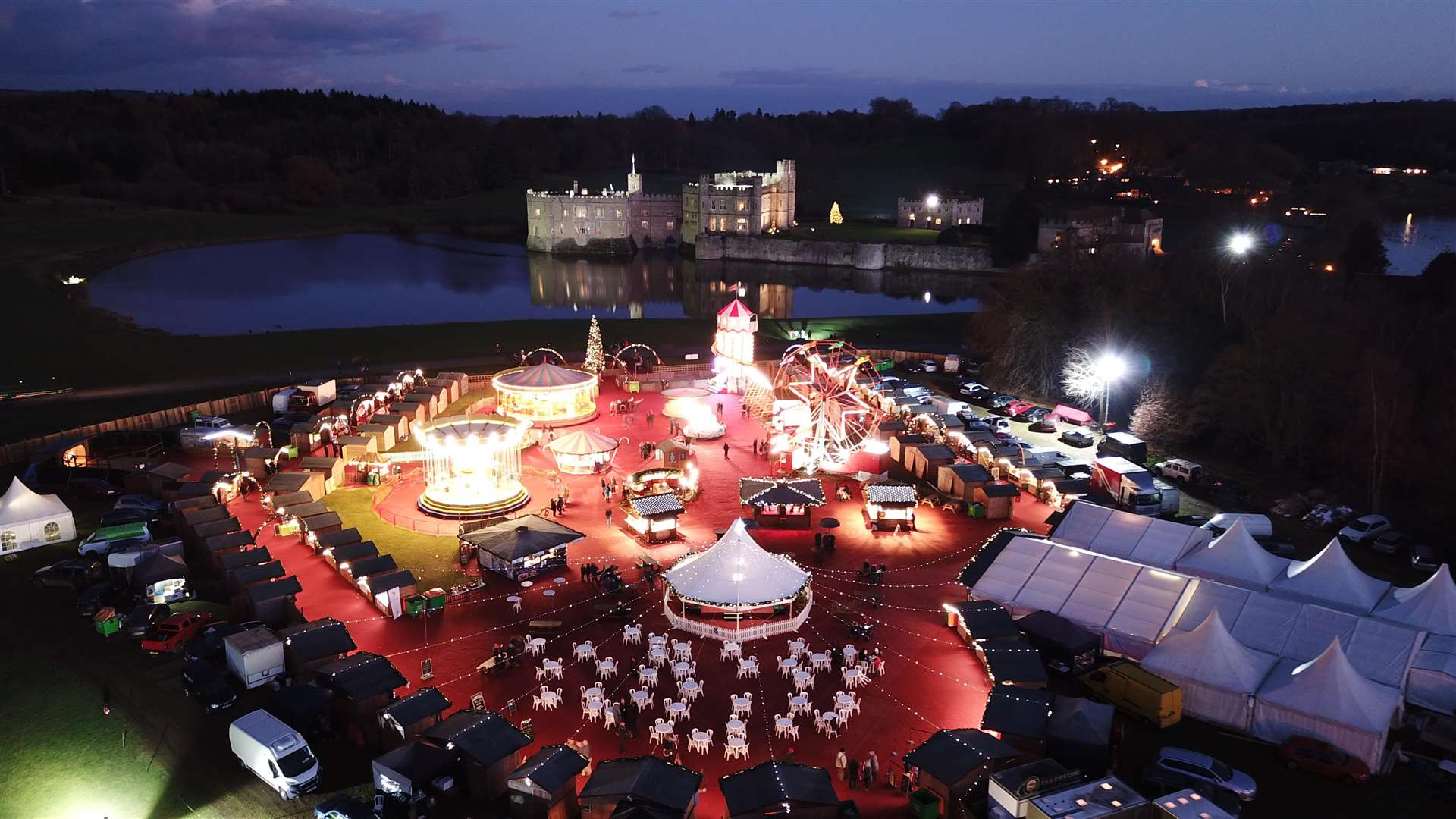 The Christmas Market at Leeds Castle