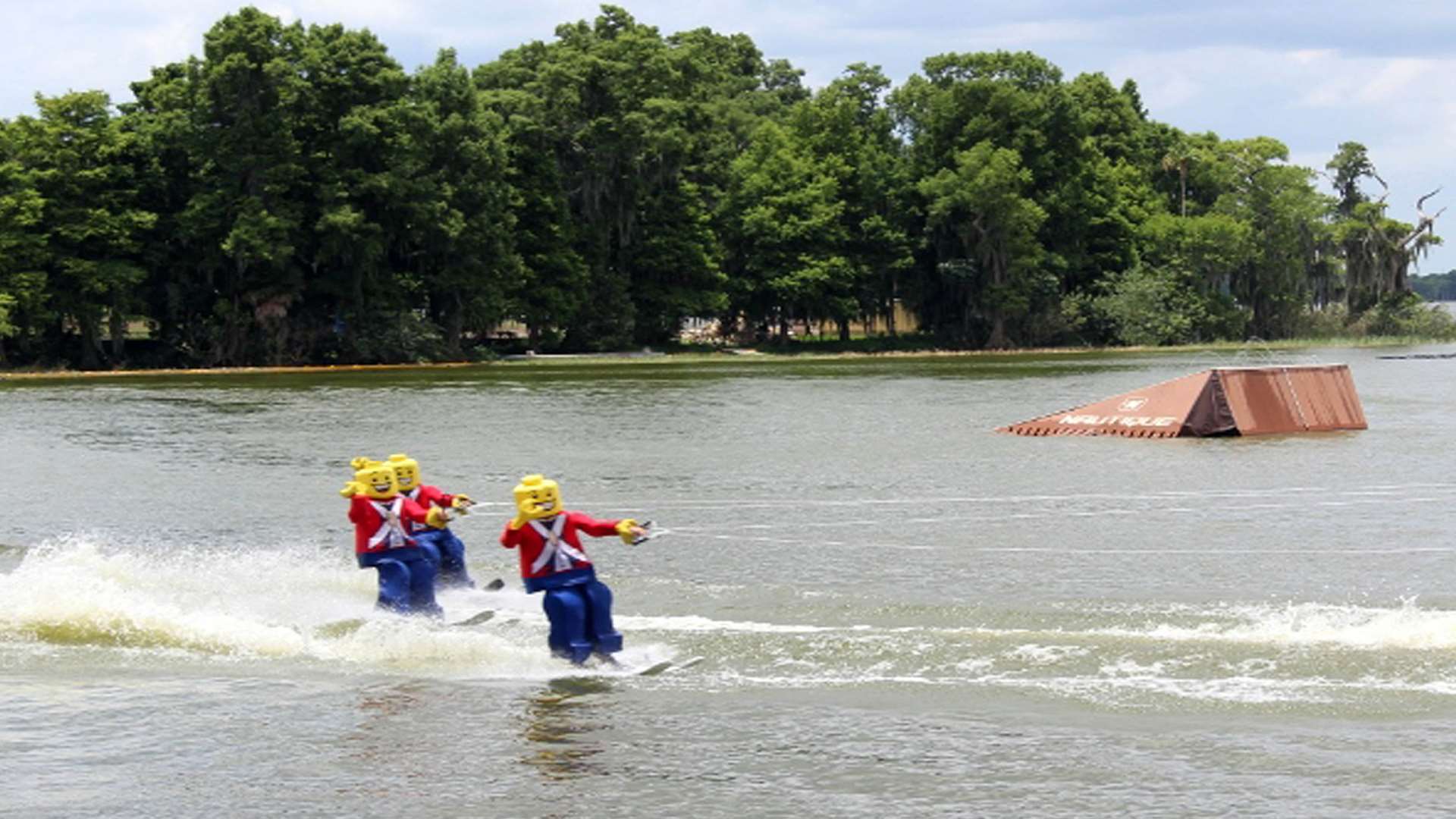 Waterskiing display at Legoland Florida