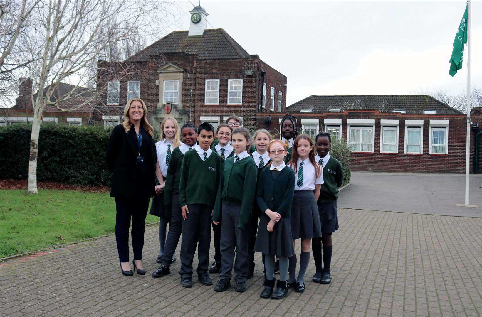 Head teacher Tracey Baillie and pupils are celebrating after a "good" Ofsted visit