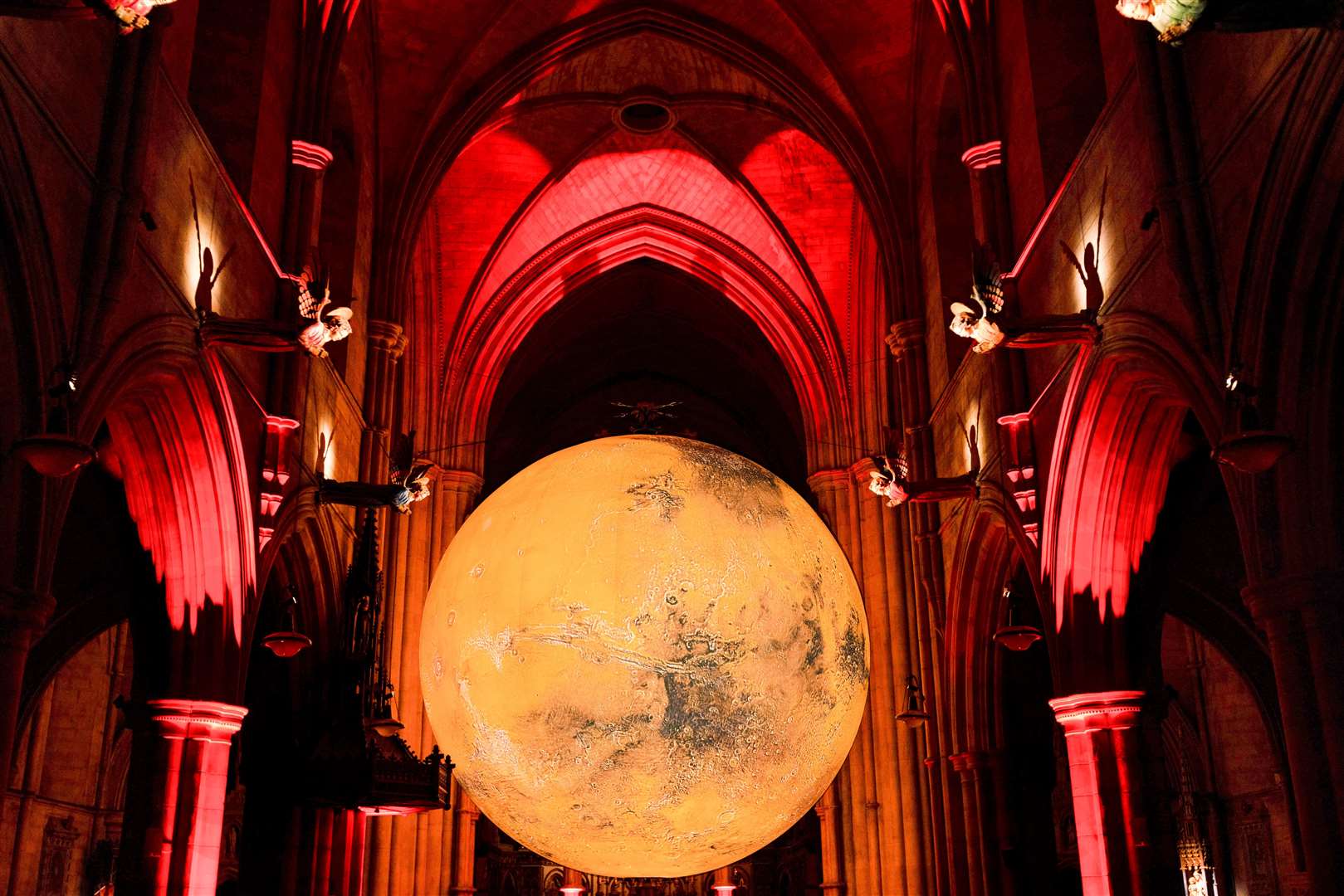 Mars: War and Peace by Luke Jerram is coming to Rochester Cathedral