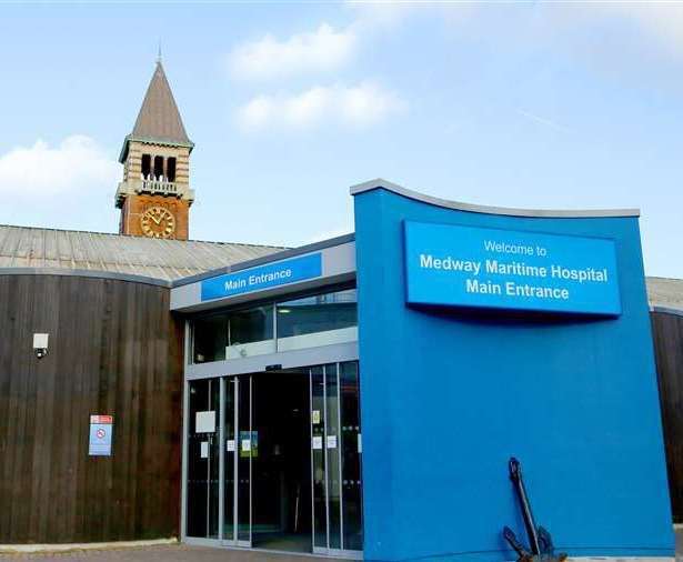 Medway Maritime Hospital in Windmill Road, Gillingham