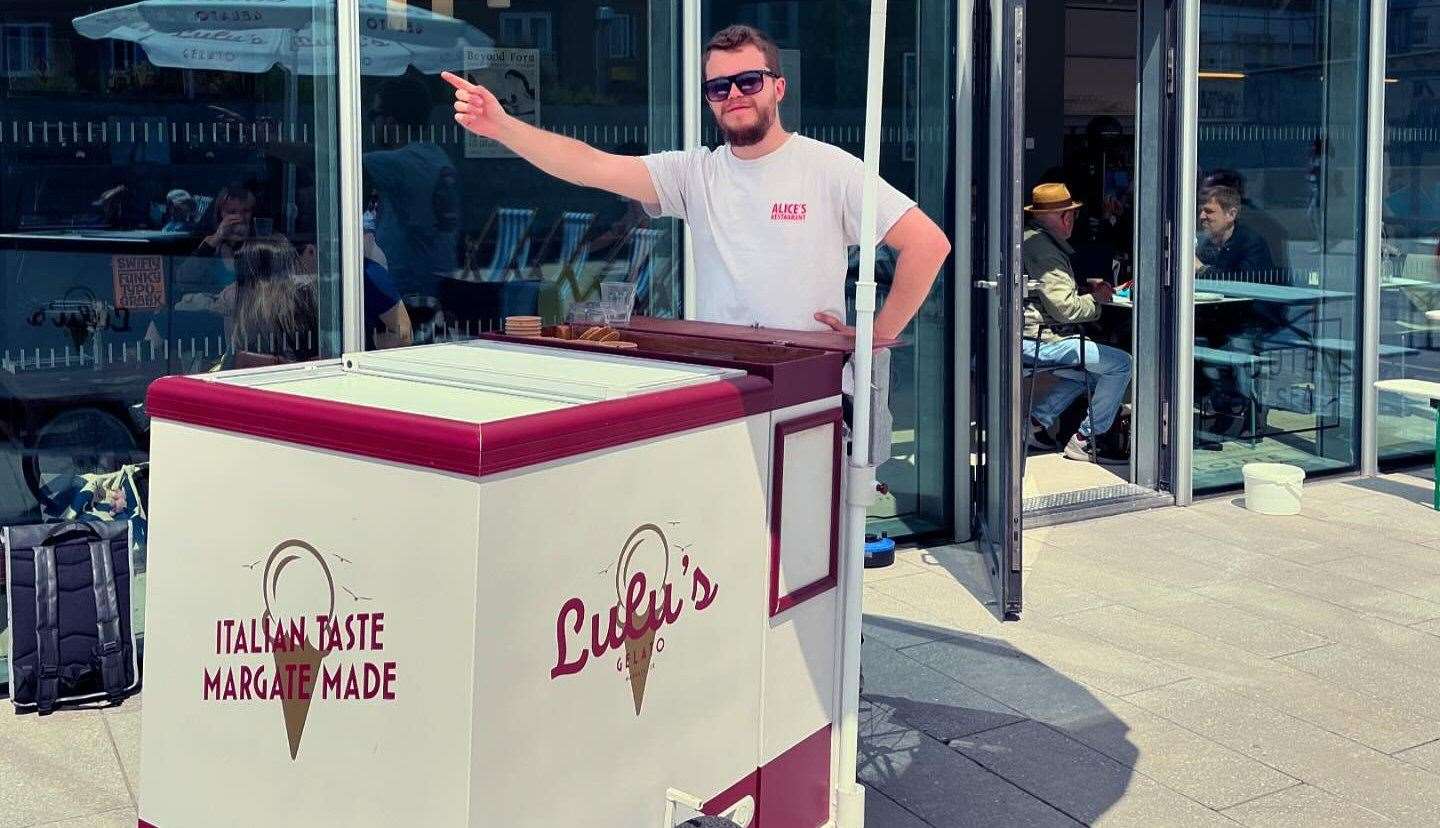 Lulu's Gelato is currently being served from a portable stand as the shop moves to its new location in Margate’s Old Town. Picture: Facebook / Lulu's Gelato