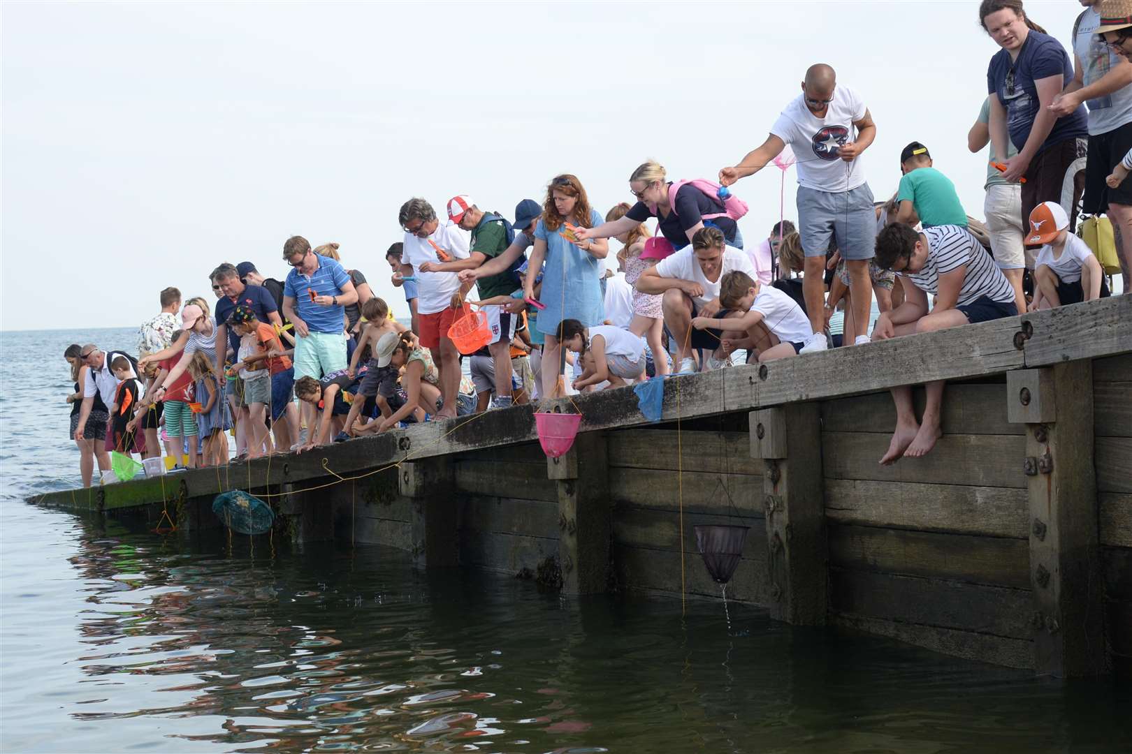 Crabbing in Whitstable