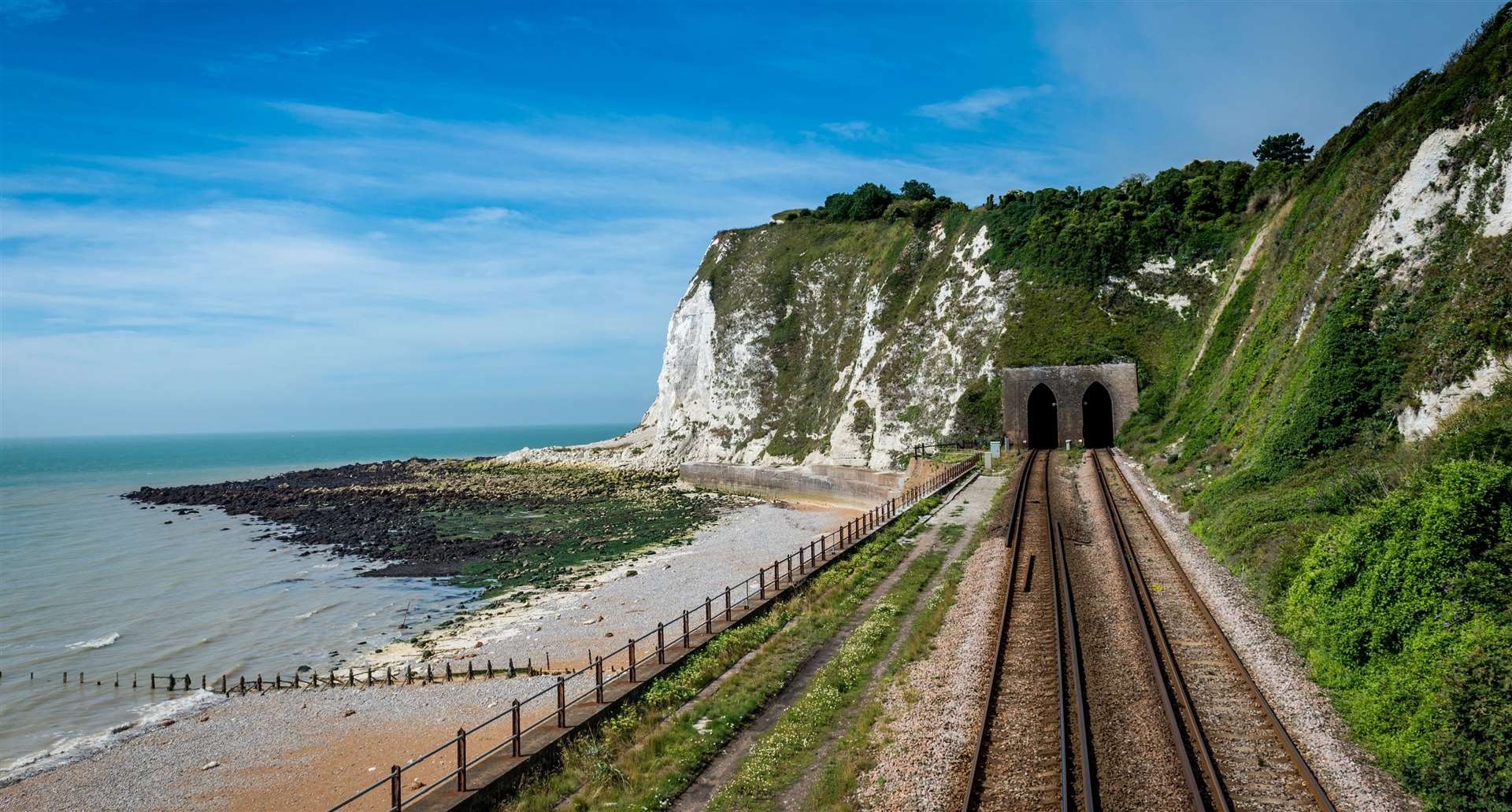 Dover’s stunning White Cliffs from Shakespeare Beach. Picture: iStock