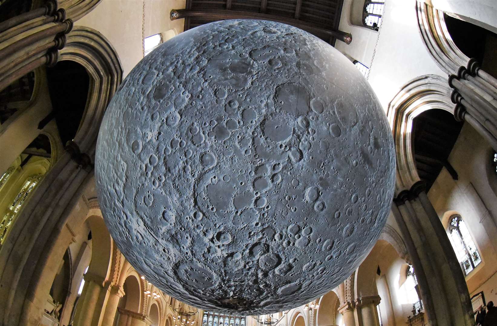 The Museum of the Moon saw more than 100,000 people turn out to see it. Picture: Ken Medwyn