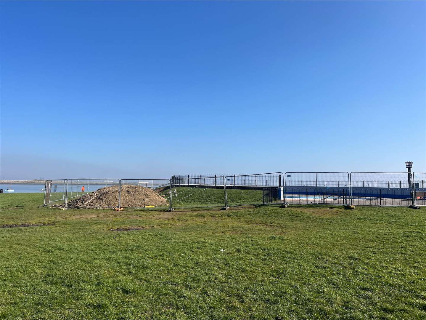 The paddling pool at The Strand Lido and Leisure Park is being renovated into splash pads for children aged three to 11